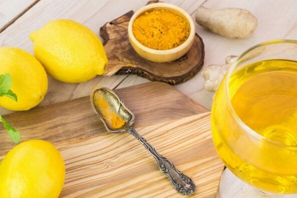 Gücü arttırmak için limon, zencefil ve zerdeçal ile içilir