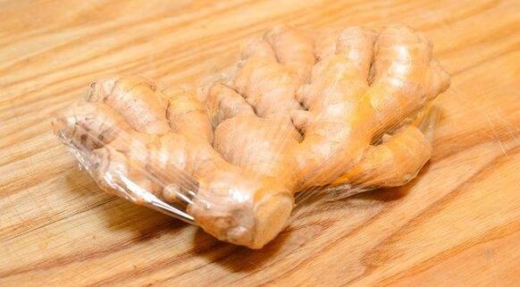 Zencefilin vakumlu poşette saklanması